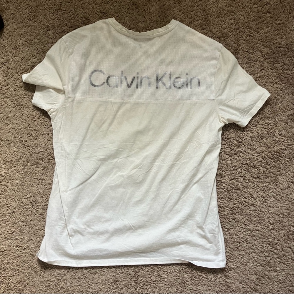 Calvin Klein Men's Off-White Tee